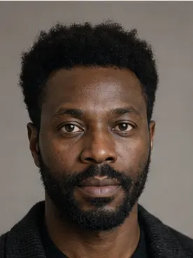 portret fikcyjnego artysty Adama Kande