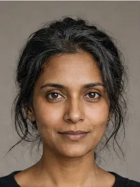 portret fikcyjnej artystki Niny Rao