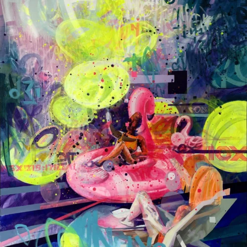 Zabawy w basenie - 130x180cm