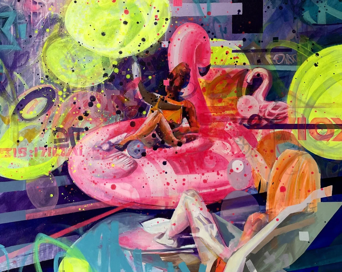 Zabawy w basenie - 130x180cm